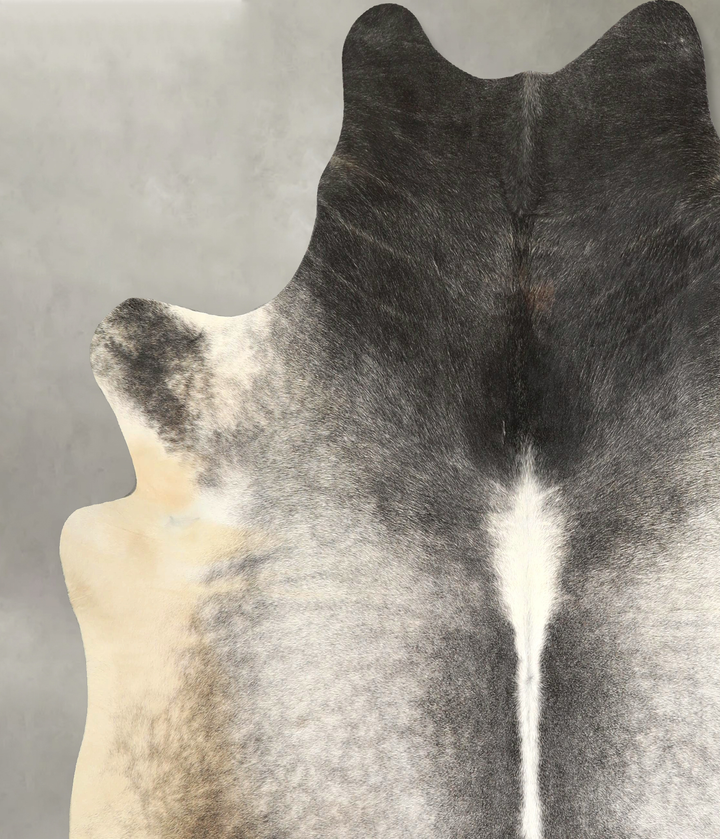Dark Grey X-Large Brazilian Cowhide Rug 7'3"H x 6'11"W #A49736 by Hudson Hides
