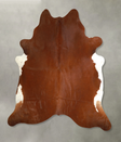 Solid Brown X-Large Brazilian Cowhide Rug 7'3"H x 6'11"W #A49737 by Hudson Hides