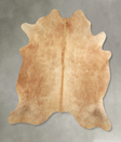 Beige X-Large Brazilian Cowhide Rug 7'0"H x 6'3"W #A49745 by Hudson Hides
