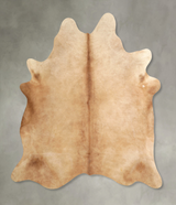 Beige X-Large Brazilian Cowhide Rug 6'9"H x 6'4"W #A49749 by Hudson Hides
