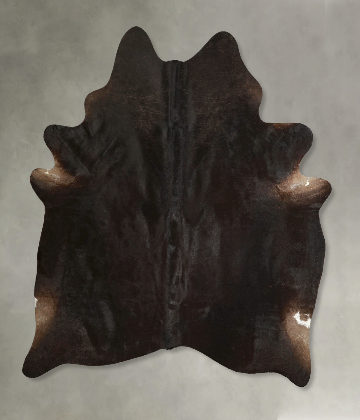 Solid Black Cowhide Rug #A49751