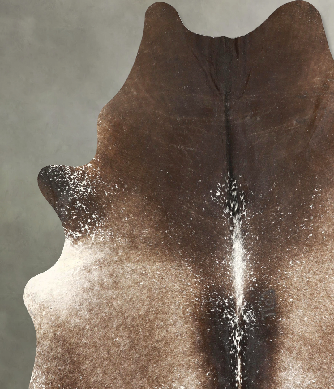 Dark Grey X-Large Brazilian Cowhide Rug 7'6"H x 6'5"W #A49753 by Hudso