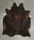 Chocolate X-Large Brazilian Cowhide Rug 6'10"H x 6'1"W #A49763 by Hudson Hides