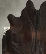 Chocolate X-Large Brazilian Cowhide Rug 6'10"H x 6'1"W #A49763 by Hudson Hides