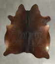 Chocolate X-Large Brazilian Cowhide Rug 6'10"H x 6'0"W #A49765 by Hudson Hides
