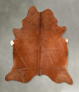 Solid Brown X-Large Brazilian Cowhide Rug 7'5"H x 6'8"W #A49771 by Hudson Hides