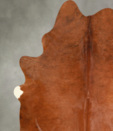 Solid Brown X-Large Brazilian Cowhide Rug 7'5"H x 6'8"W #A49771 by Hudson Hides