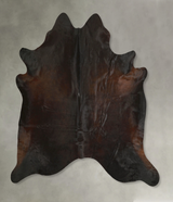 Chocolate X-Large Brazilian Cowhide Rug 6'9"H x 6'9"W #A49772 by Hudson Hides