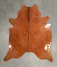 Solid Brown X-Large Brazilian Cowhide Rug 7'3"H x 6'9"W #A49775 by Hudson Hides