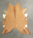 Beige X-Large Brazilian Cowhide Rug 6'10"H x 6'9"W #A49779 by Hudson Hides