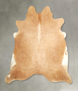 Beige XX-Large Brazilian Cowhide Rug 7'1"H x 7'3"W #A49780 by Hudson Hides