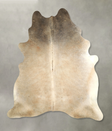 Grey with Beige XX-Large Brazilian Cowhide Rug 8'1"H x 6'11"W #A49785 by Hudson Hides