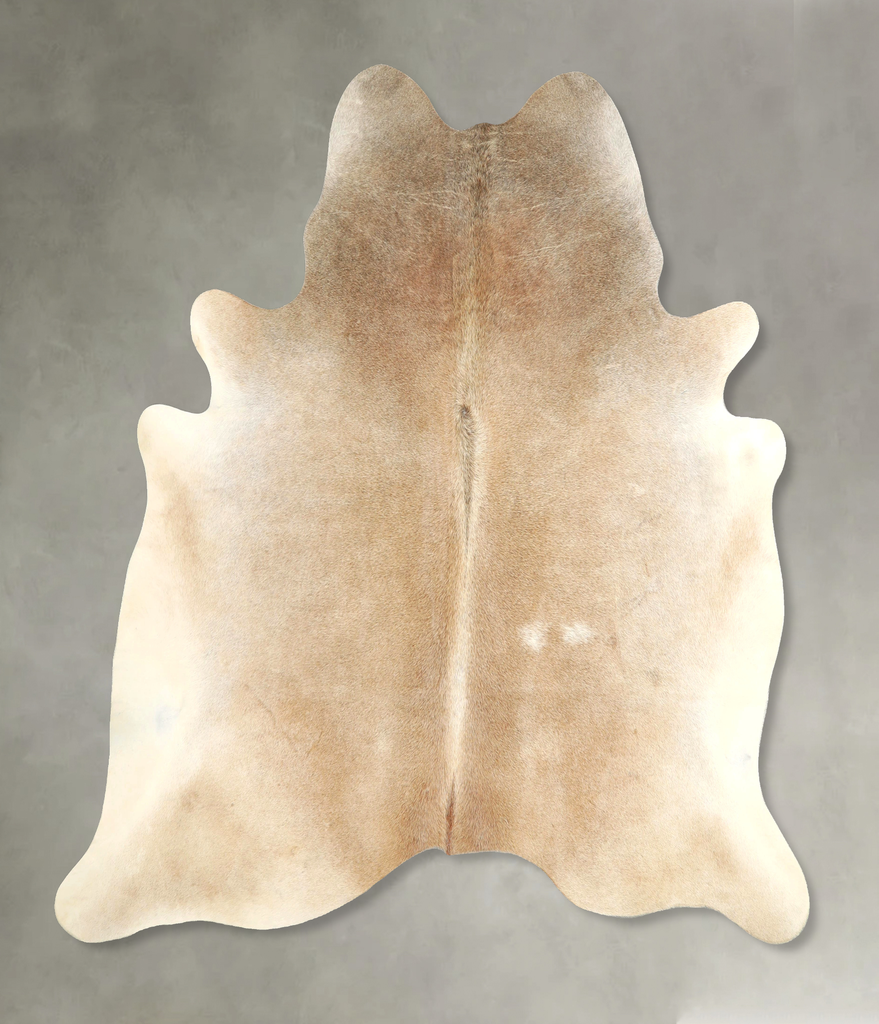 Grey with Beige X-Large Brazilian Cowhide Rug 6'10"H x 6'8"W #A49802 by Hudson Hides