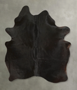 Solid Black X-Large Brazilian Cowhide Rug 7'4"H x 5'7"W #A49813 by Hudson Hides