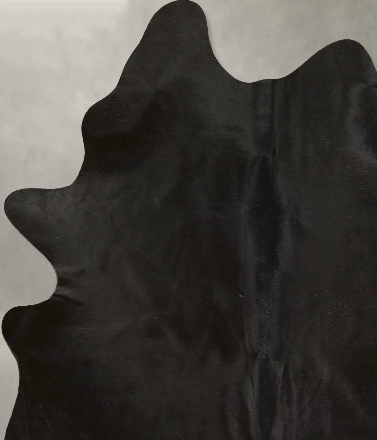 Solid Black X-Large Brazilian Cowhide Rug 7'4"H x 5'7"W #A49813 by Hudson Hides