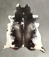 Black and White XX-Large Brazilian Cowhide Rug 7'8"H x 7'2"W #A49825 by Hudson Hides