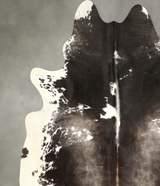 Black and White XX-Large Brazilian Cowhide Rug 7'8"H x 7'2"W #A49825 by Hudson Hides