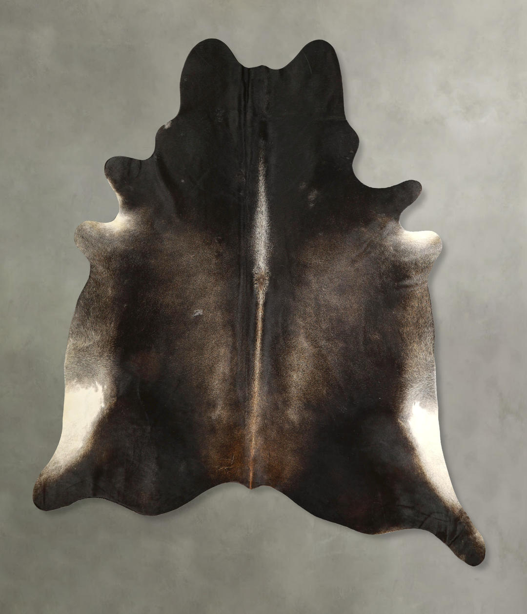 Dark Grey XX-Large Brazilian Cowhide Rug 7'10"H x 7'3"W #A49840 by Hud