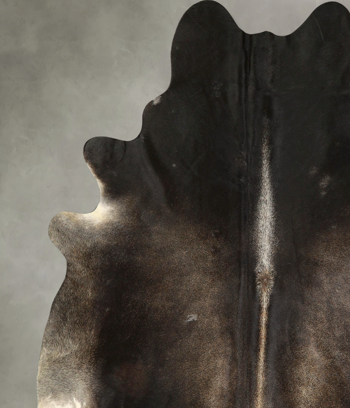Dark Grey XX-Large Brazilian Cowhide Rug 7'10"H x 7'3"W #A49840 by Hudson Hides