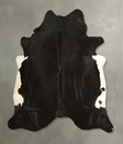 Solid Black XX-Large Brazilian Cowhide Rug 7'9"H x 7'4"W #A49843 by Hudson Hides