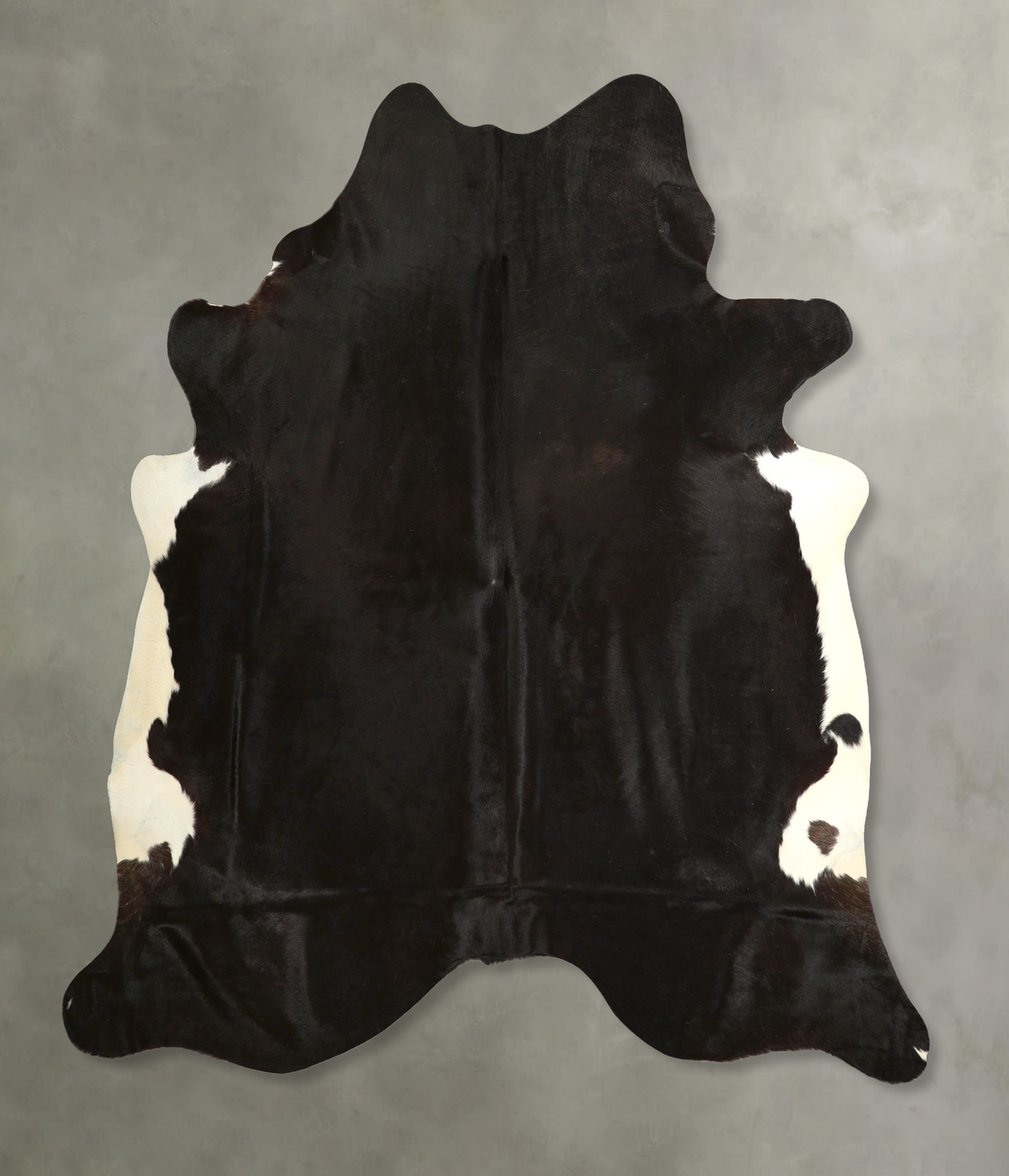 Solid Black Cowhide Rug #A49843