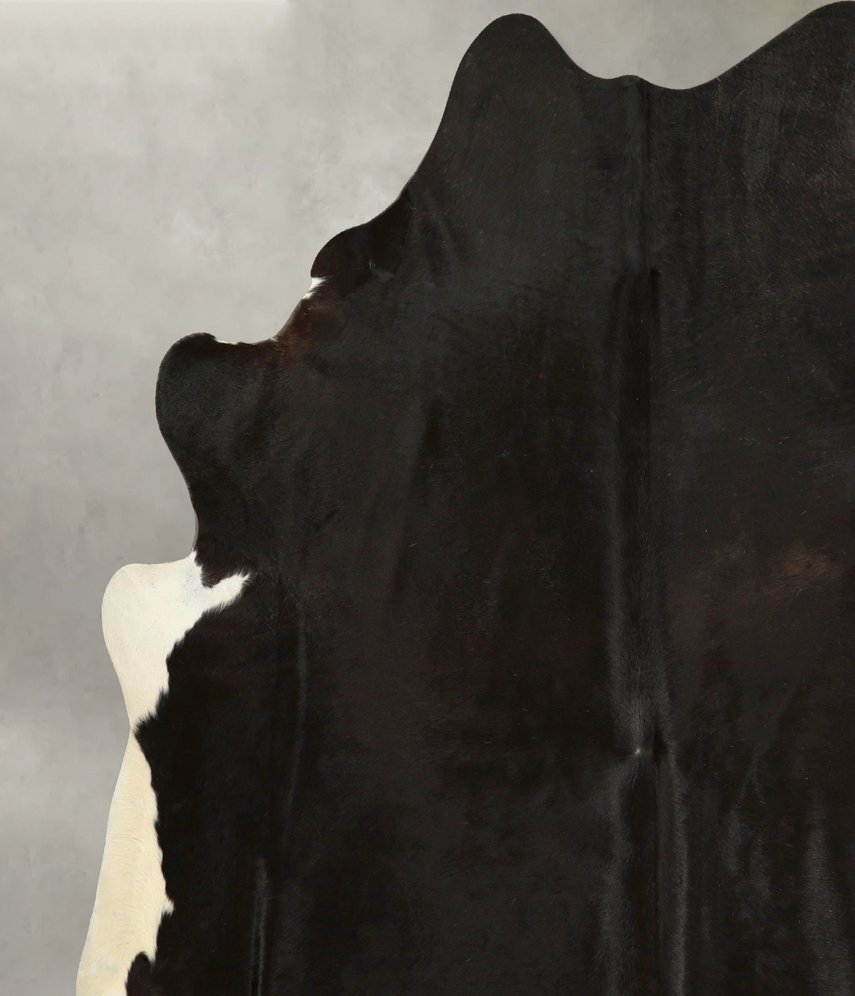 Solid Black Cowhide Rug #A49843