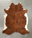 Tricolor X-Large Brazilian Cowhide Rug 7'1"H x 6'3"W #A49849 by Hudson Hides
