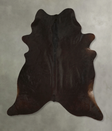Solid Black XX-Large Brazilian Cowhide Rug 7'10"H x 7'0"W #A49853 by Hudson Hides
