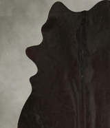Solid Black XX-Large Brazilian Cowhide Rug 7'10"H x 7'0"W #A49853 by Hudson Hides