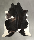 Black and White XX-Large Brazilian Cowhide Rug 8'3"H x 7'6"W #A49865 by Hudson Hides