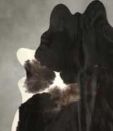 Black and White XX-Large Brazilian Cowhide Rug 8'3"H x 7'6"W #A49865 by Hudson Hides