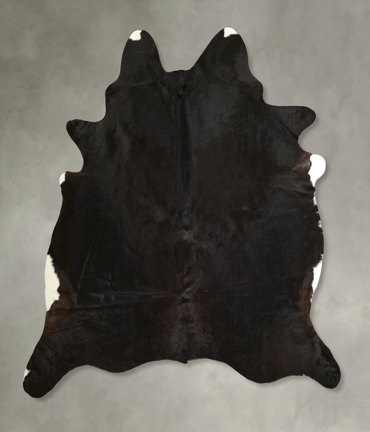 Solid Black Cowhide Rug #A49867