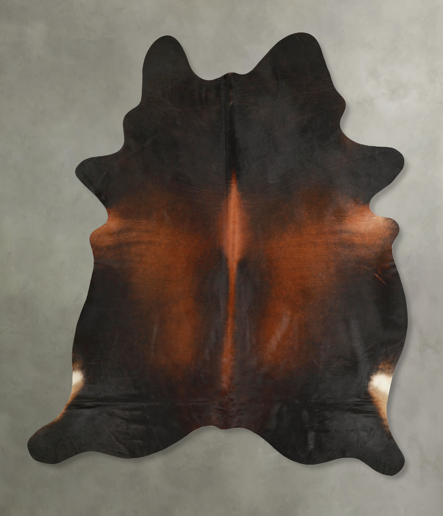 Chocolate X-Large Brazilian Cowhide Rug 7'7"H x 6'2"W #A49868 by Hudson Hides
