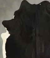 Black and White X-Large Brazilian Cowhide Rug 7'0"H x 6'1"W #A49869 by Hudson Hides