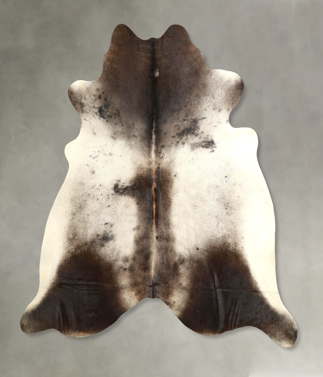 Dark Grey XX-Large Brazilian Cowhide Rug 7'1"H x 7'3"W #A49876 by Huds