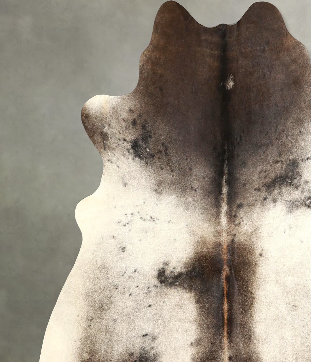 Dark Grey XX-Large Brazilian Cowhide Rug 7'1"H x 7'3"W #A49876 by Huds