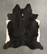 Black and White X-Large Brazilian Cowhide Rug 6'8"H x 6'8"W #A49878 by Hudson Hides