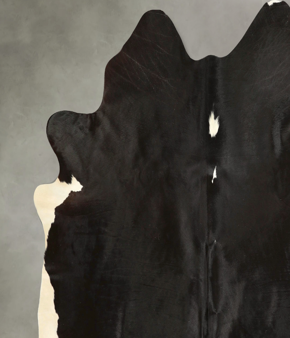 Black and White X-Large Brazilian Cowhide Rug 6'8"H x 6'8"W #A49878 by Hudson Hides