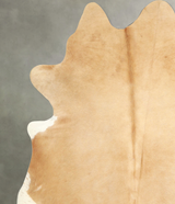 Beige XX-Large Brazilian Cowhide Rug 7'10"H x 6'11"W #A49880 by Hudson Hides