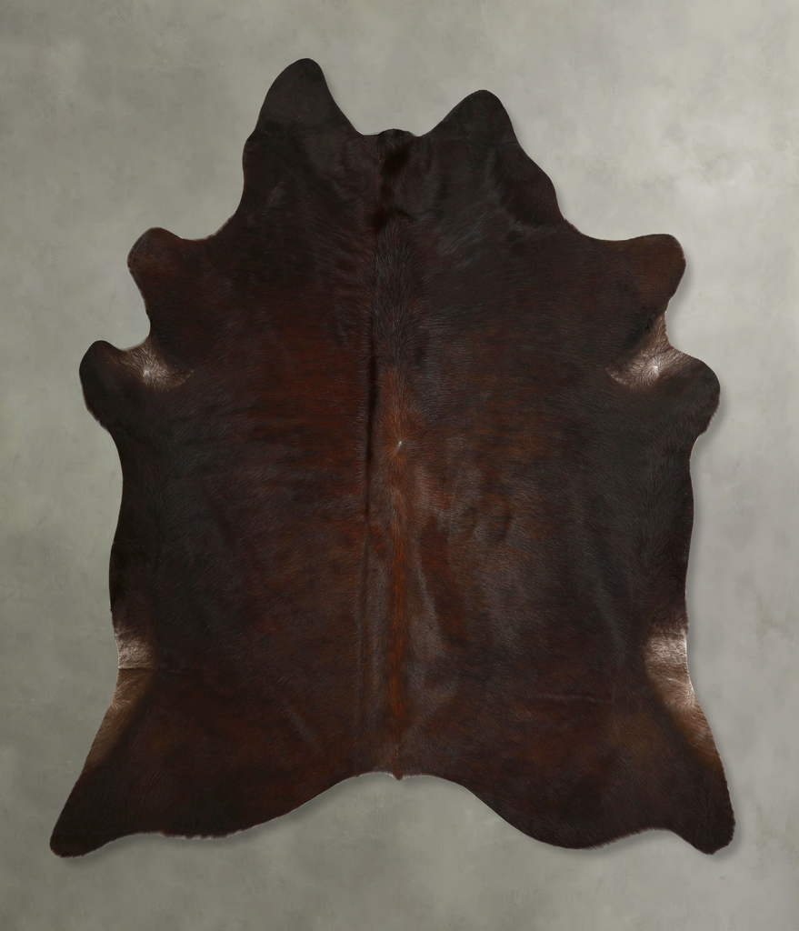 Chocolate X-Large Brazilian Cowhide Rug 6'10"H x 6'5"W #A49883 by Hudson Hides