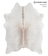 Medium Grey Large Brazilian Cowhide Rug 6'8"H x 5'3"W #A4989 by Hudson Hides
