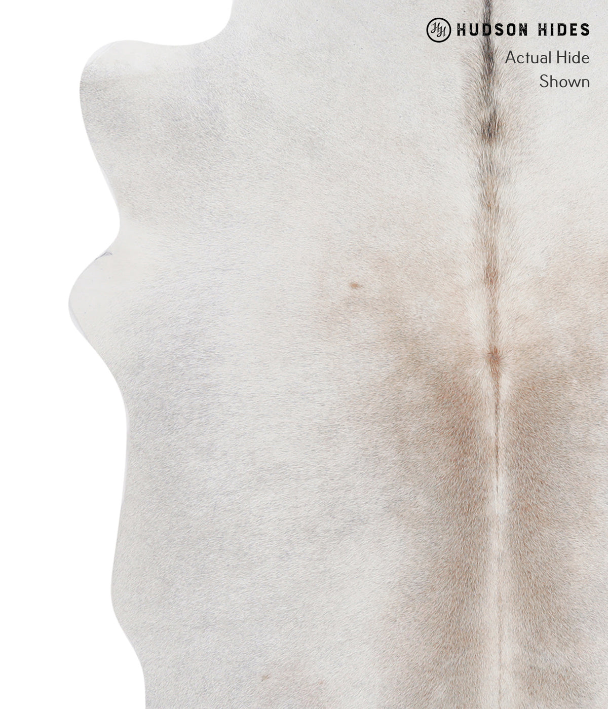 Medium Grey Large Brazilian Cowhide Rug 6'8"H x 5'3"W #A4989 by Hudson Hides