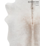 Medium Grey Large Brazilian Cowhide Rug 6'8"H x 5'3"W #A4989 by Hudson Hides