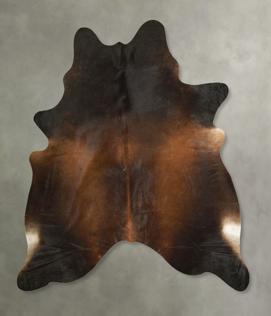 Chocolate XX-Large Brazilian Cowhide Rug 7'11"H x 6'11"W #A49897 by Hudson Hides