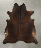 Chocolate X-Large Brazilian Cowhide Rug 7'1"H x 6'11"W #A49899 by Hudson Hides