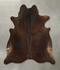 Chocolate X-Large Brazilian Cowhide Rug 7'1