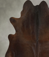 Chocolate X-Large Brazilian Cowhide Rug 7'1"H x 6'11"W #A49899 by Hudson Hides