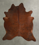 Medium Brindle X-Large Brazilian Cowhide Rug 7'1"H x 6'6"W #A49901 by Hudson Hides