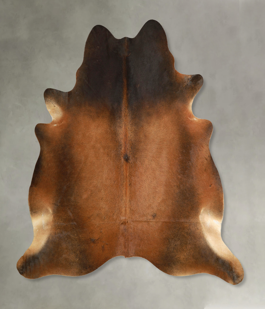 Warm Caramel X-Large Brazilian Cowhide Rug 7'2"H x 6'10"W #A49903 by Hudson Hides