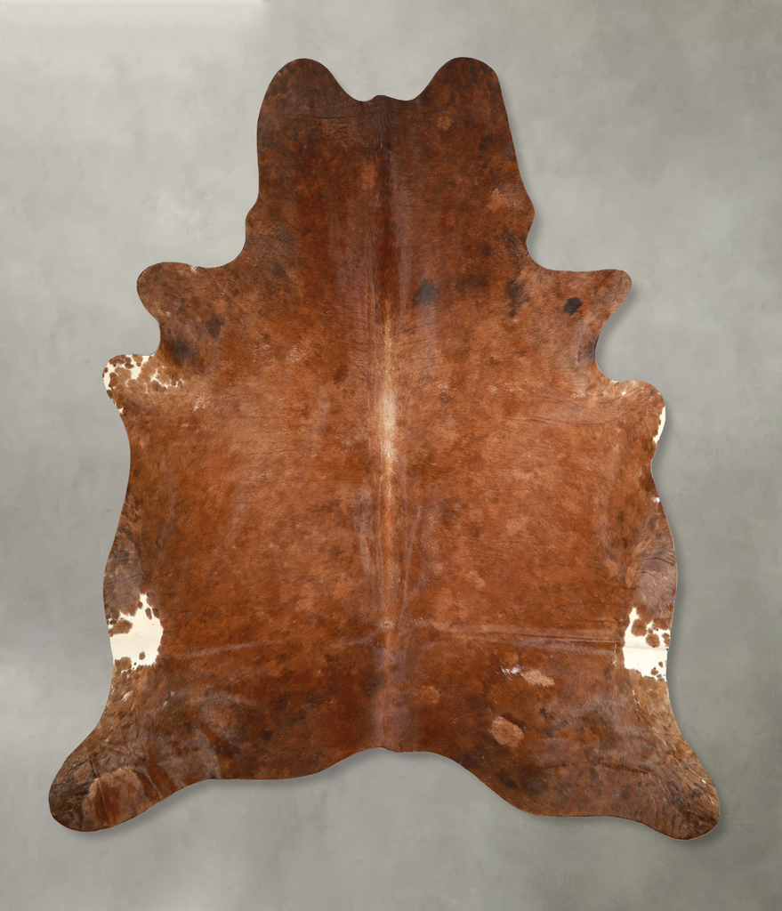 Warm Caramel X-Large Brazilian Cowhide Rug 7'5"H x 6'4"W #A49909 by Hudson Hides